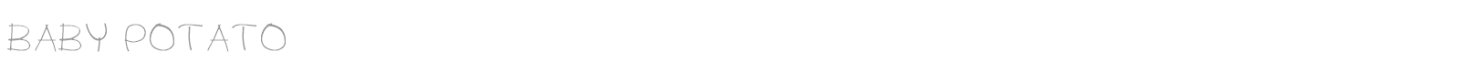 BABY POTATO font preview